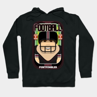 American Football Black and Maroon - Enzone Puntfumbler - Bob version Hoodie